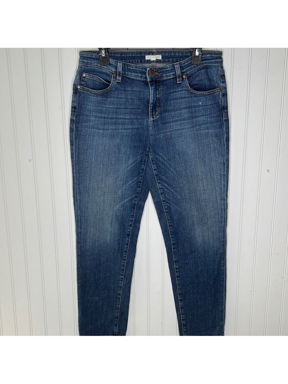 Eileen Fisher Straight Crop Stretch Jeans Size 8